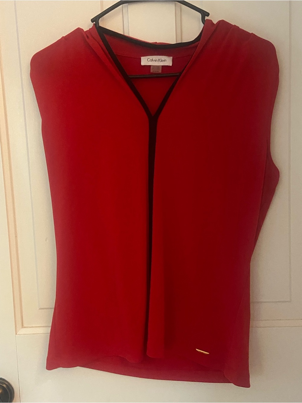 Red Calvin Klein Blouse